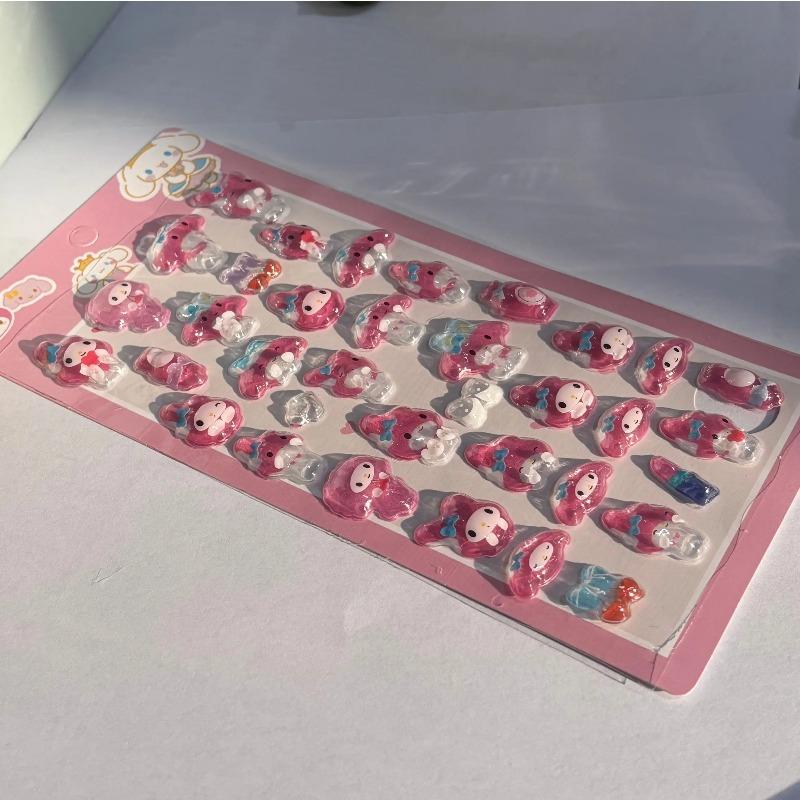 Новые мультяшные стикеры HelloKitty Melody Аниме Милые Куроми Стереоскопические Ручной работы Украшение для мобильного телефона Подарок для девочки 3D DIY Безопасно для детей Развлекательные Забавные