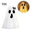 Halloween Ghost Decor Decoration, Indoor Tabletop Standing with Witch Realistic Photo Prop Hat/Bow for Mantel Dining Table Party Home Foldable
