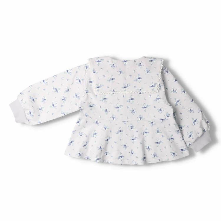 [Детская одежда] полумесяц (полумесяц) Флисовая куртка с цветочным рисунком/однотонный 80см-130см N60100