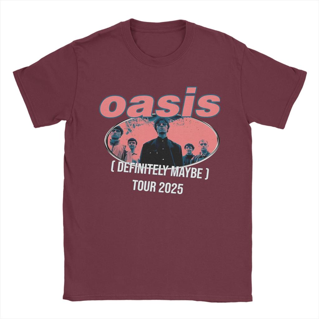 O-Oasis Definitely Maybe Tshirts Men's Cotton Tops Fashion O-neck Short Sleeve