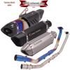 Мотоциклетный выхлоп R15 V3 с противодавлением спереди и сзади с датчиком O2 для MT15 (2020-21)