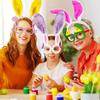 6/12Pcs Set Easter Theme Rabbit Ear Hair Hoop Bunny Ears Hairband  Easter Party Supplies