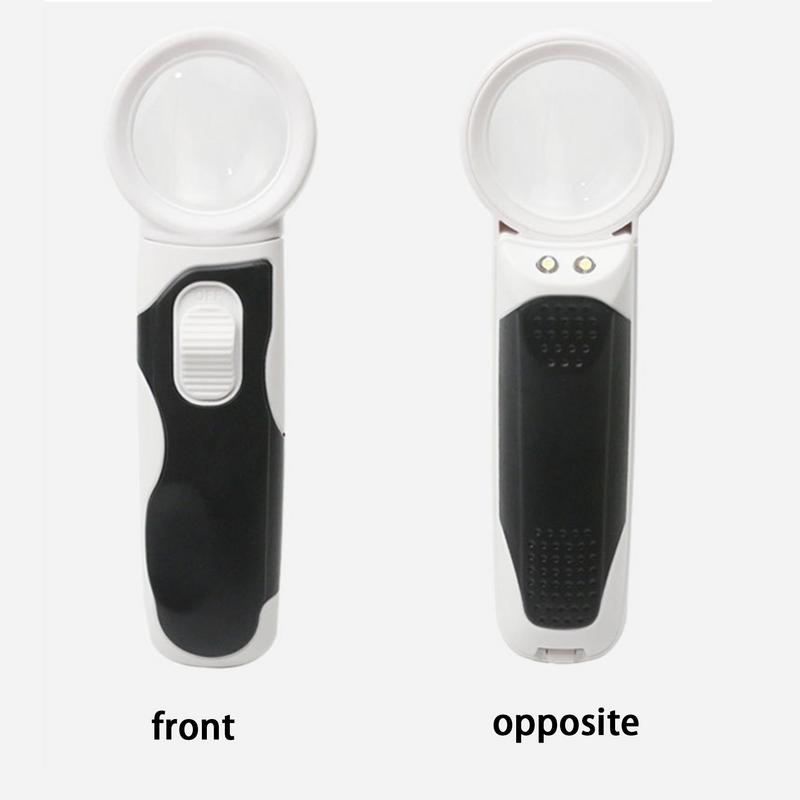 Светодиодная лупа 16X Лупа с подсветкой Маленькая лупа Портативная лупа для исследований, работы вблизи, рукоделия, для пожилых людей