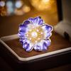 Women's Light Luxury Design Elegant Camellia Imitation Pearl Brooch Fashionable And Versatile Enamel Niche Design Brooch