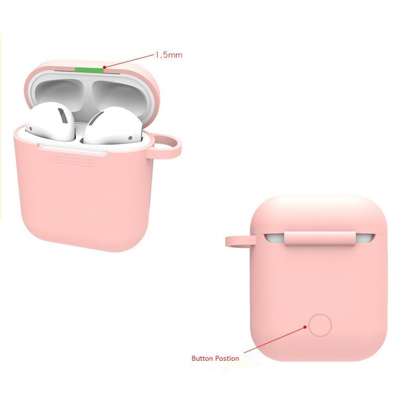 Силиконовый чехол с защитой от потери, защитный чехол для наушников Airpods 2