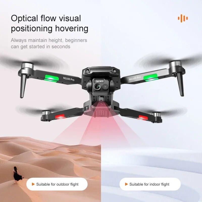 Новый профессиональный дрон RG100Pro, 8K ESC, двойная камера, HD, бесщеточный двигатель, интеллектуальный обход препятствий, аэрофотосъемка, радиоуправляемый самолет, квадрокоптер, игрушки