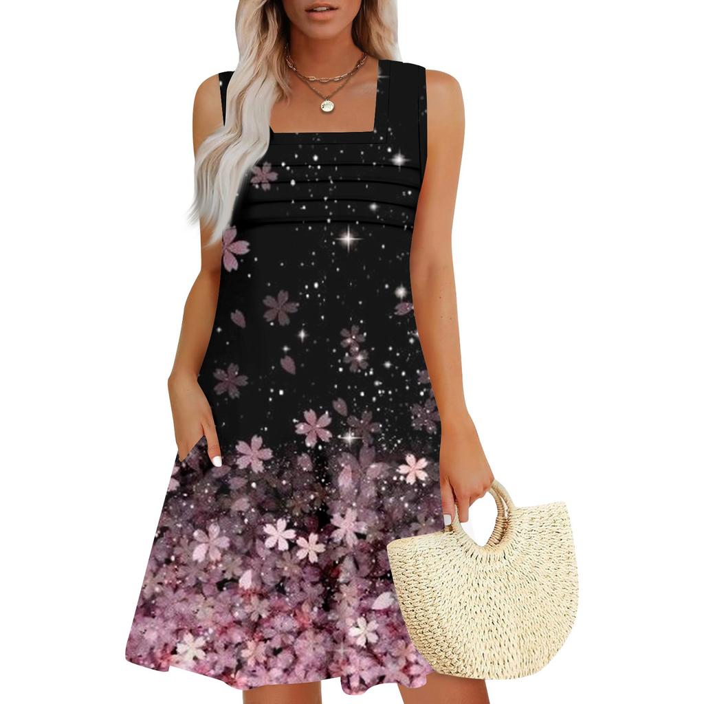 Женские летние повседневные лепестковые узкие полосатые плиссированные однотонные платья