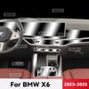 For BMW X6  2024 2025 TPU Car Navigation Screen Film Gearbox Protective Sticker Anti-scratch Interior Accessories