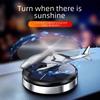 Solar-Powered Airplane Car Aromatherapy Ornament - Long-Lasting Car Perfume for Center Console