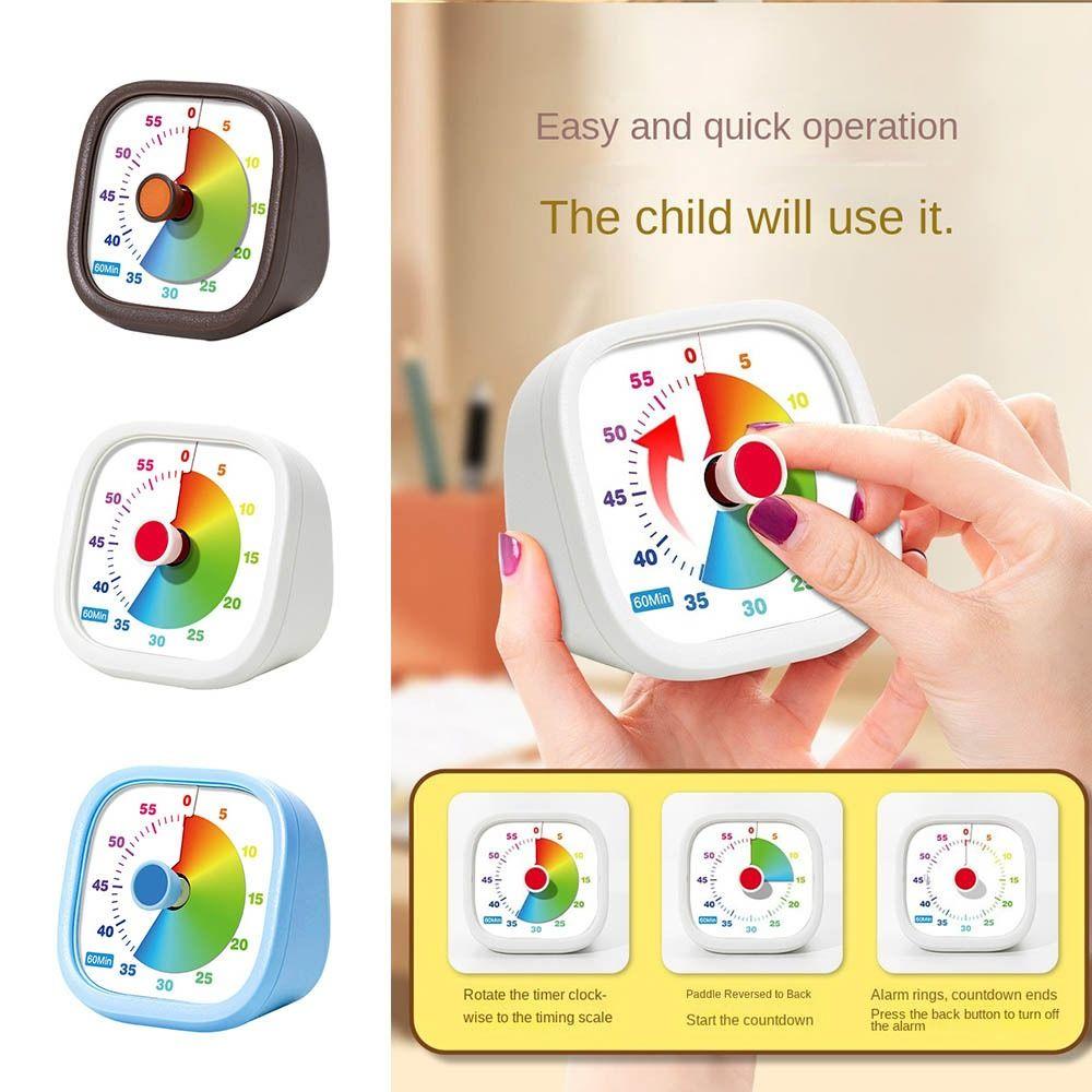 Time Management Visual Timer Silent Kitchen Cooking Timer Multi Functional Countdown Clock Home