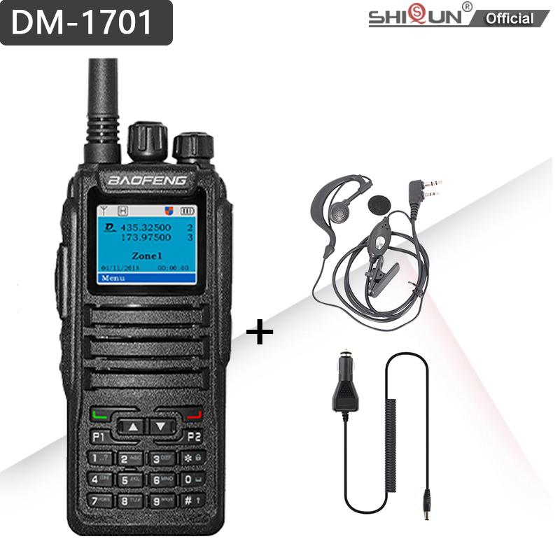 Baofeng DMR DM-1701 Walkie Talkie Open GD77 Dual Mode Analog/Digital Two Way Radio Tier1+2 Dual Time Slot Ham Dual Band FM Radio