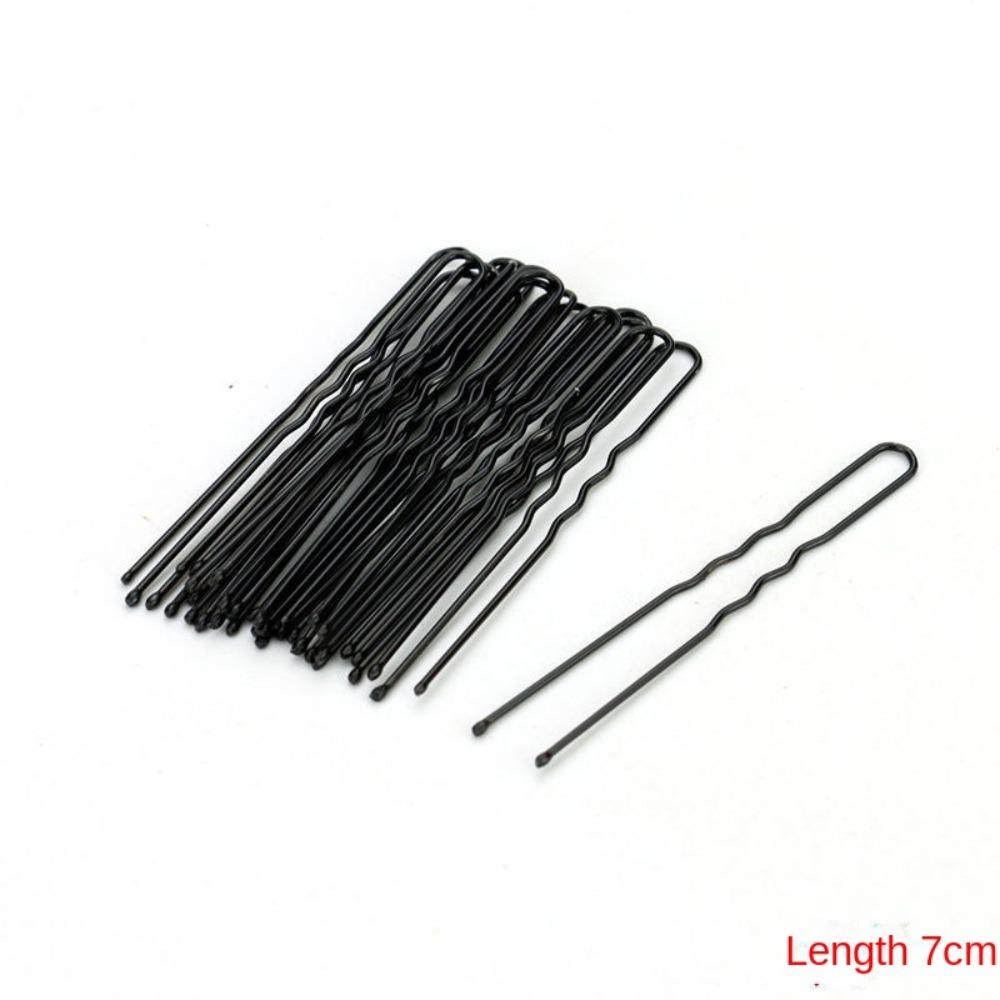 50 шт. женские шпильки черные заколки для волос заколка для волос заколка-невидимка U-образная женская