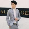 Summer Men's Casual Suit Business Office Trendy Non-ironing Anti-wrinkle Suit Jacket Solid Color Slim Fit Men's Suit