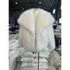 Womens Short Faux Fur Coat Fall Winter Street Style Fox Trim Multiple Colors