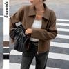 Simple Casual Solid Color Long-sleeved Jacket for Women 2025 Autumn and Winter New Style Fashionable and Versatile