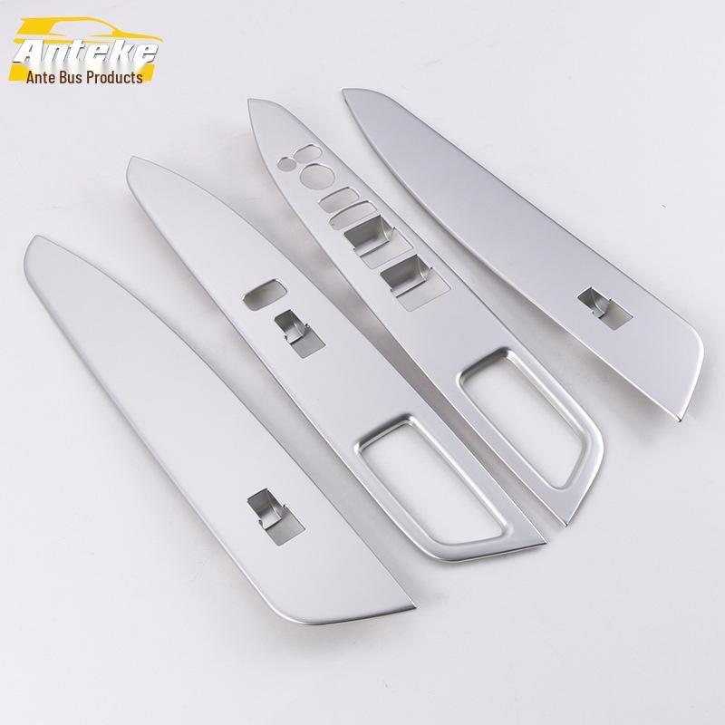 Декоративная панель переключателя стеклоподъемника URV: Наклейка-пайетка на кнопку подлокотника окна автомобиля