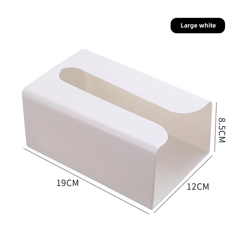 Пластиковая настенная коробка для салфеток, самоклеящаяся, без проколов, держатель для бумажных полотенец, перевернутый вверх дном, экономящий место контейнер для салфеток для ванной комнаты