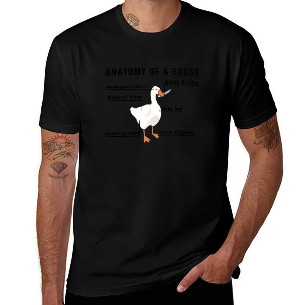 Anatomy Of A Goose TShirt Big and Tall Crew Neck Tee