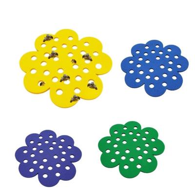 4 шт. Плавучий остров в форме цветка для пчел, Легкая декоративная поилка для пчел, ПВХ, Поилка-бабочка, Среда обитания насекомых