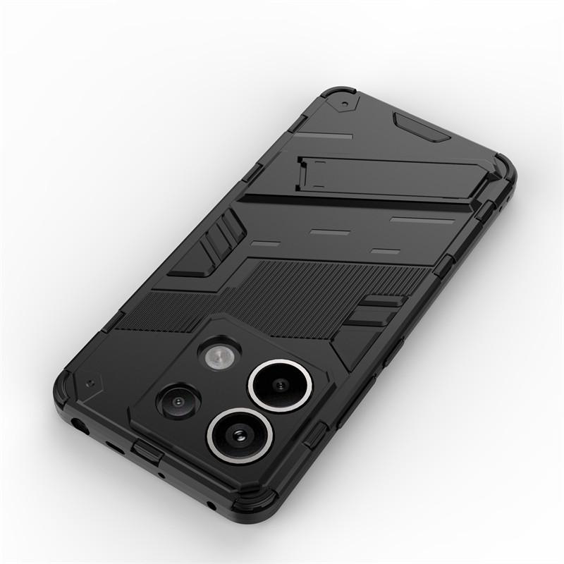 Для Xiaomi Poco X6 5G Чехол Xiaomi Poco X5 X6 Pro 5G Чехол Противоударный TPU Armor PC Держатель Силиконовый Задний Чехол Для Xiaomi Poco X6