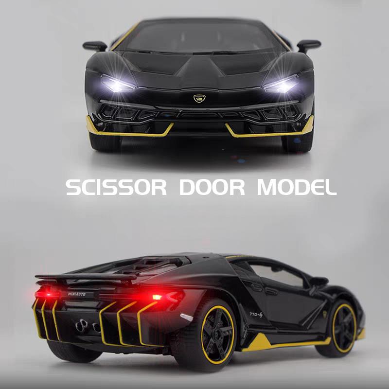 Lamborghini Centenario LP770-4 Суперкар Симуляция Литые и Игрушечные Транспортные Средства Звуки и Свет Инерционная Машина 1:Модель коллекции 32 сплава