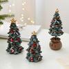 Christmas Festival Desktop Ornament - Resin Mini Christmas Tree Ideal Party Supplies & Cute Christmas Gifts for Holiday Decor