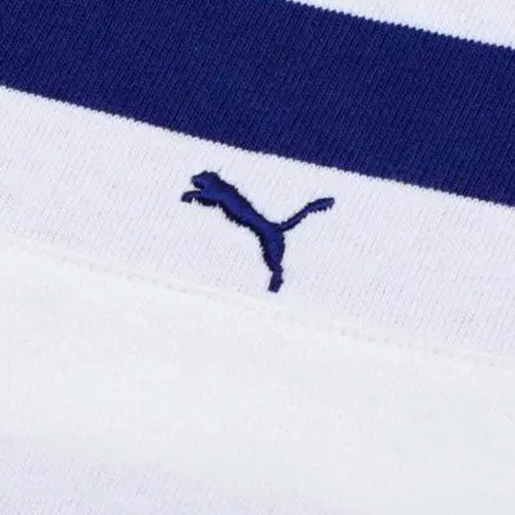 Puma MMQ Полосатая футболка 'Синяя' Мужская 537510-12