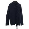 Wool Blend Long Sleeve Low Gauge Mock Neck Sweater 201 Navy Men's Used