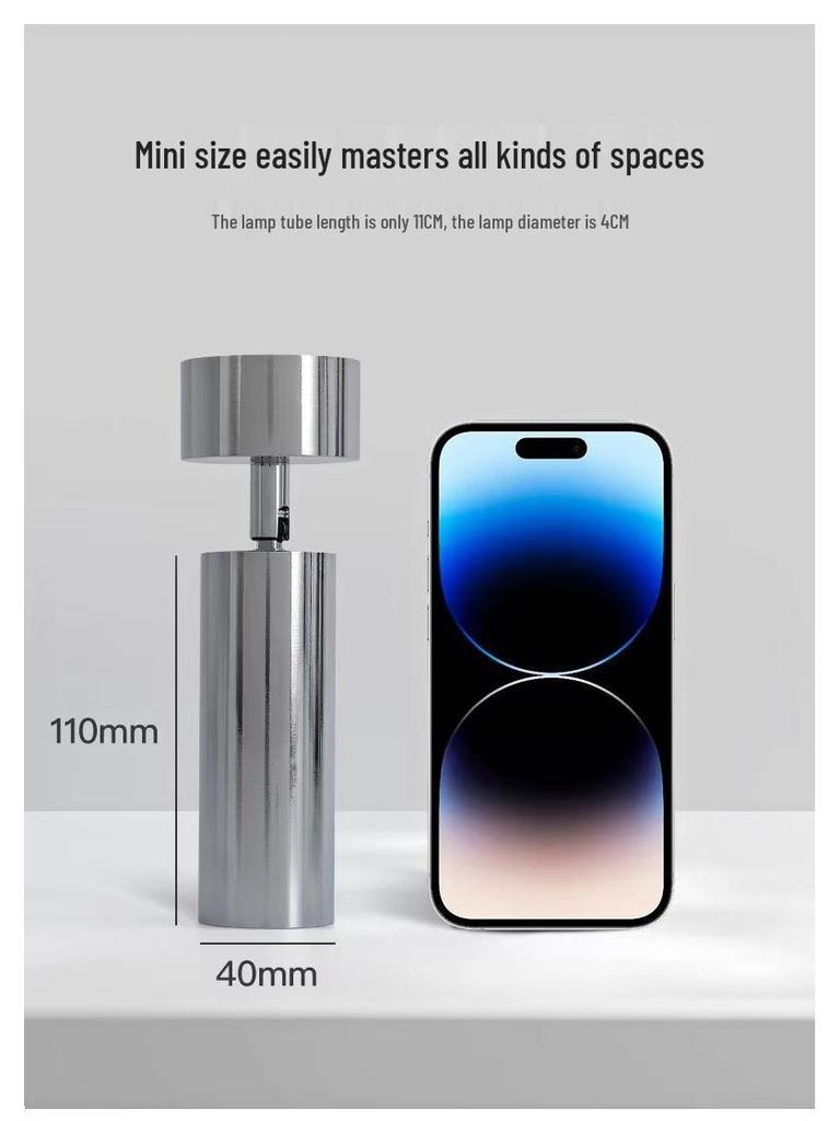 Surface Mounted Adjustable Mid-Century LED Wall Spotlight