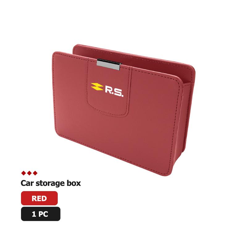 Car Seat Side Storage Box Pocket Phone Sundries Pocket Holder For Renault Arkana Captur Twingo Talisman RS Line Logan Duster S444