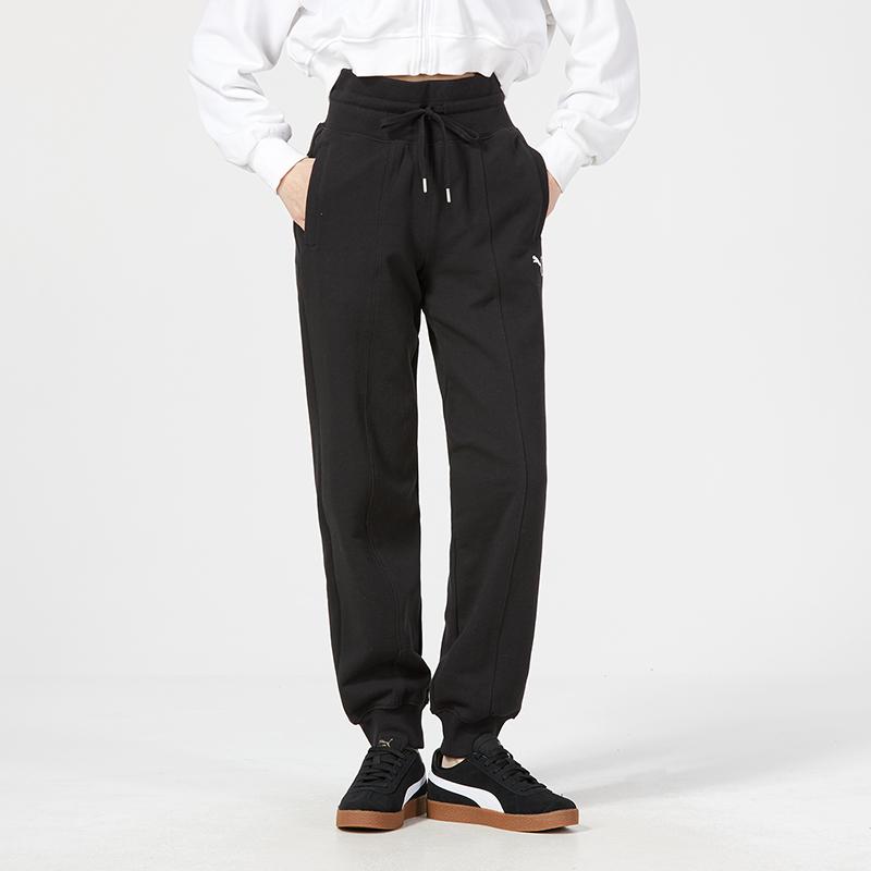 Puma Брюки-джоггеры с высокой талией и принтом логотипа Tr женские, черные 676655-01