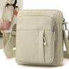 Сумка для мобильного телефона, женская мини-сумка через плечо, повседневная многослойная сумка на молнии, повседневная нейлоновая сумка для путешествий на открытом воздухе
