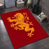 Разные размеры Красный фон желтый львиный герб Ковер для гостиной спальни дивана Домашний декор Рус Нескользящий коврик для пола
