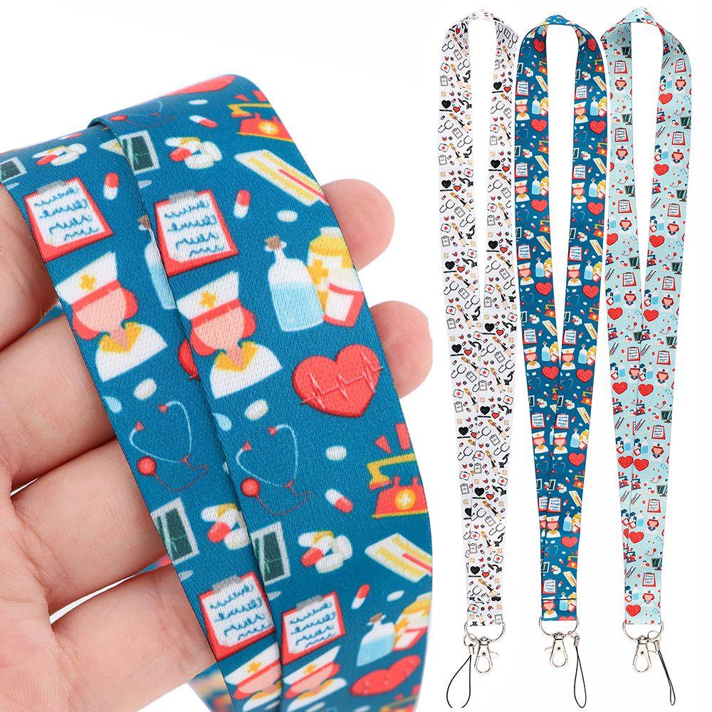 Принадлежности Брелок Лариат Шнурок для медсестры Шейные ремешки Ремешок для мобильного телефона Веревка для подвешивания ID-карты врача