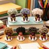 Мини-фигурка куклы, Маленькая кукла-младенец из смолы, Настольное украшение для приборной панели автомобиля, Дома, Рабочего стола, Полки