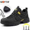 High-quality Work Safety Shoes Anti Smashing Anti Piercing Indestructible Shoes Work Boots Steel Toe Shoes Security Men Boots