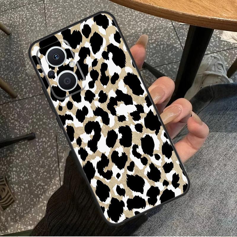 Леопардовая Кожа Для OPPO Reno 14 13 12 11 10 Pro 8T 11F 12F 13F 14F 7 8 Lite OPPO Find X8 X6 X5 X9 Pro Чехол