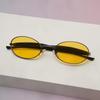 Овальные Безрамные Солнцезащитные Очки с Гранированной Кромкой Модные Очки UV400 Маленькая Рамка Gafas De Sol Дизайн с Индивидуальностью