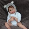 BZDOLL 60cm 24 Inch 3D Paint Skin with Vein Vinyl Reborn Baby Boy Doll For Girl Princess Toddler Bebe Artist Collection