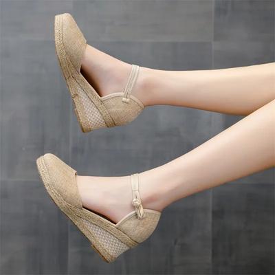 Модные эспадрильи на танкетке женские сандалии летние новинки женские удобные повседневные туфли сандалии для вечеринок обувь Zapatillas Mujer Verano