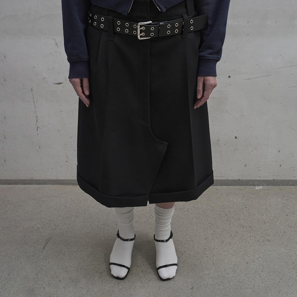 LCDC™ Tailored Zip Front Skirt (Black)