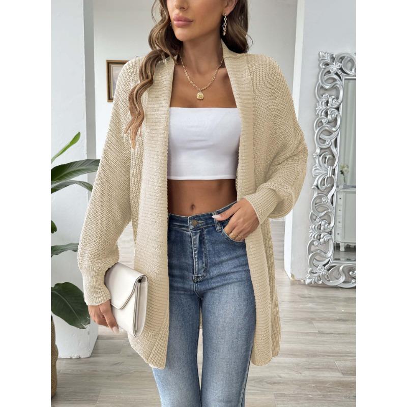 Women's Autumn and Winter Simple Loose Casual Cardigan Sweater