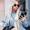 Coque de Protection - BOOLING - pour iPhone 17 - Silicone Slim Antichoc Motif Cœur avec Bandoulière Noir