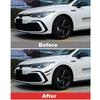 Для VW Golf 8 MK8 2020 2021 2022 4 шт./лот, передний бампер автомобиля, боковой защитный спойлер, накладка