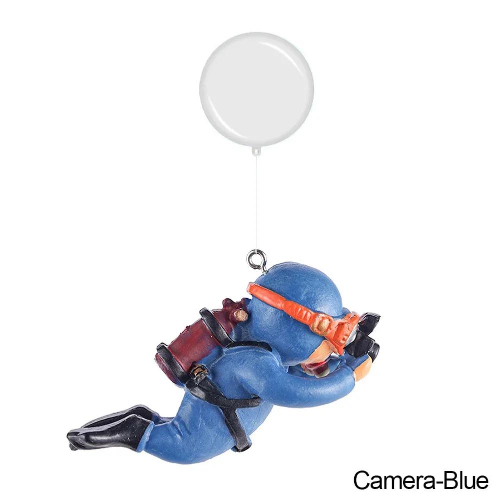 Resin Floating Simulated Diver Toy 1/2pcs Aquarium Decor Fish Tank Landscaping Pendant Ornament Accessories
