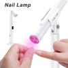 Портативная лампа для нейл-арта, ручная, с плоской головкой, перезаряжаемая версия, выдвижной кронштейн для лампы с плоской головкой, лампа для фототерапии ногтевой пластины