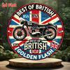 D Flat D Flat British Motorcycle Brand BSA Metal Sign Durable Aluminum Wall Art Decorative Plaque for Home Kitchen Dining