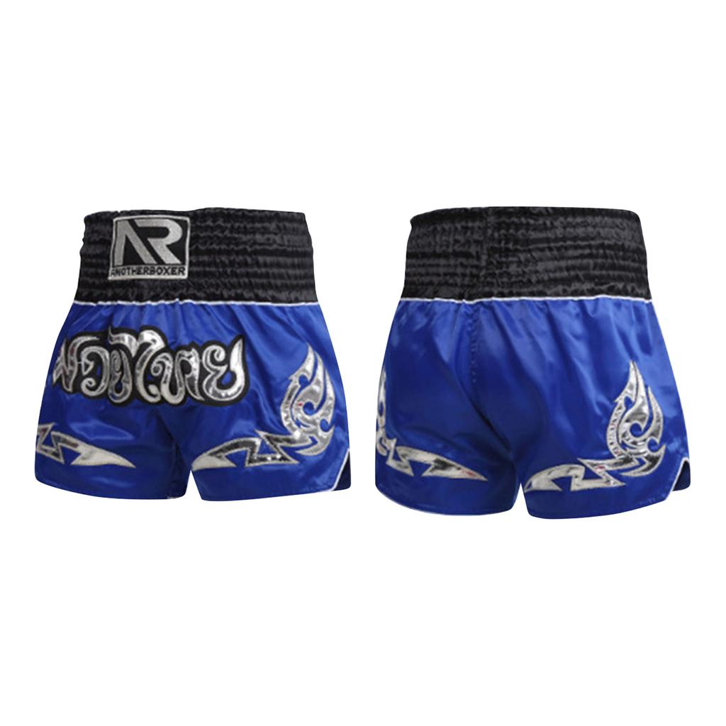 Adult And Child Muay Thai Training Boxing Shorts Leather Covered Embroidered Shorts