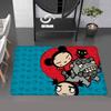 Animation Series P-Pucca Floor Mat INS Style Soft Bedroom Floor House Laundry Room Mat Anti-skid Household Carpets