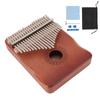 21 Keys Thumb Piano Musical Instruments Kalimba Finger Piano with Finger Protector Cleaning Cloth
